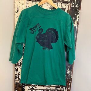 Nyla Elise illustrated Jive Turkey men’s long sleeve T-shirt. Size L.